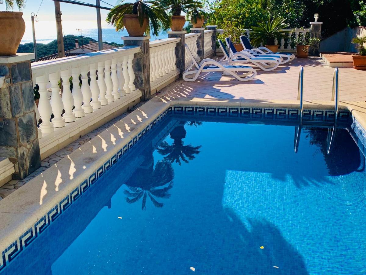 Mediterranean Villa Investingspain Sea View And Pool Lloret de Mar Exterior foto