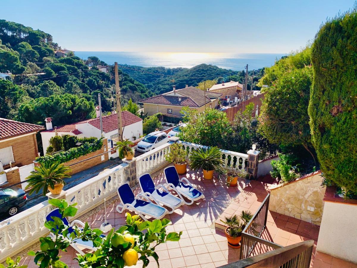 Mediterranean Villa Investingspain Sea View And Pool Lloret de Mar Exterior foto